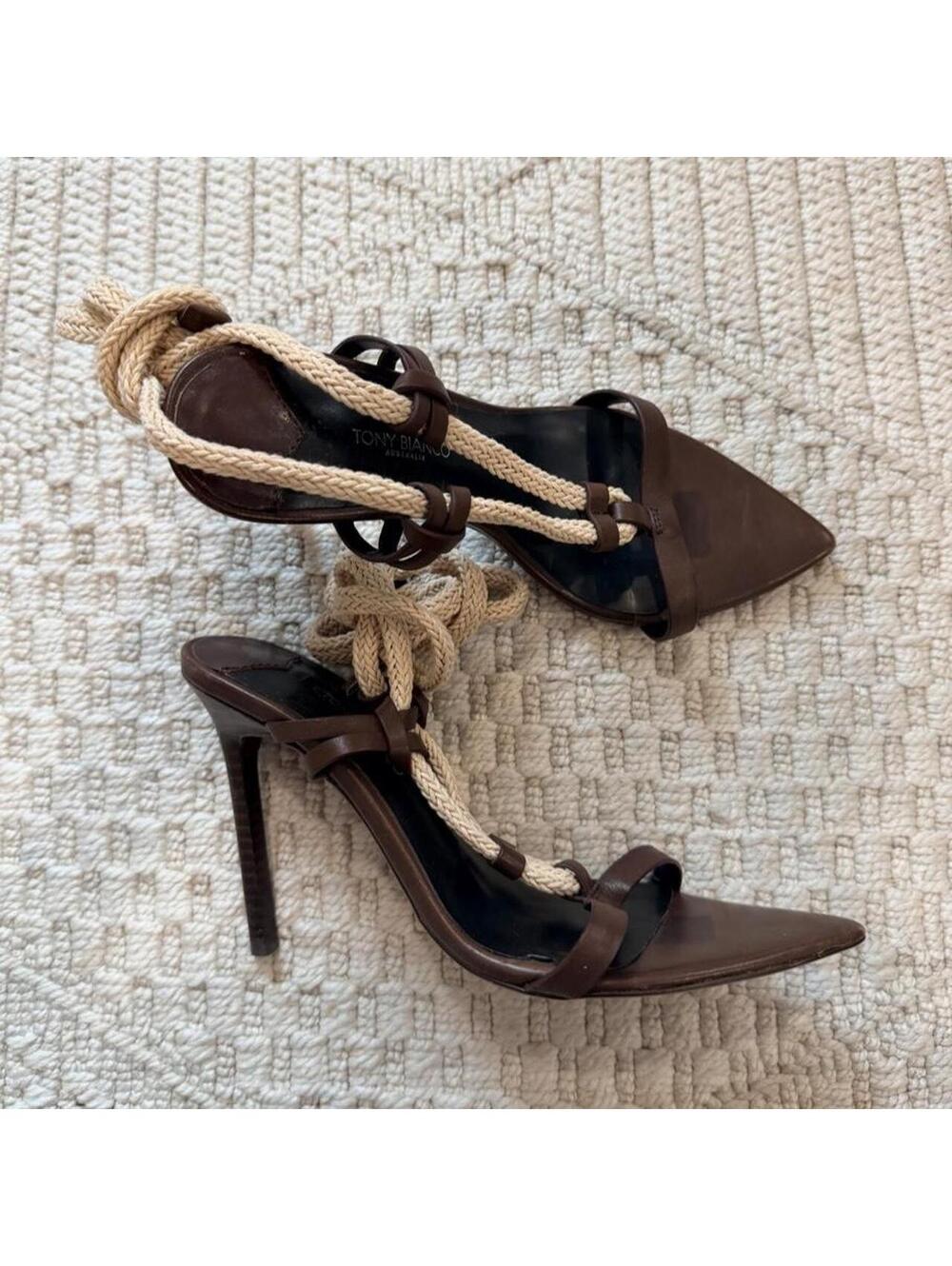 Tony Bianco Manu Roped Sandal Heels